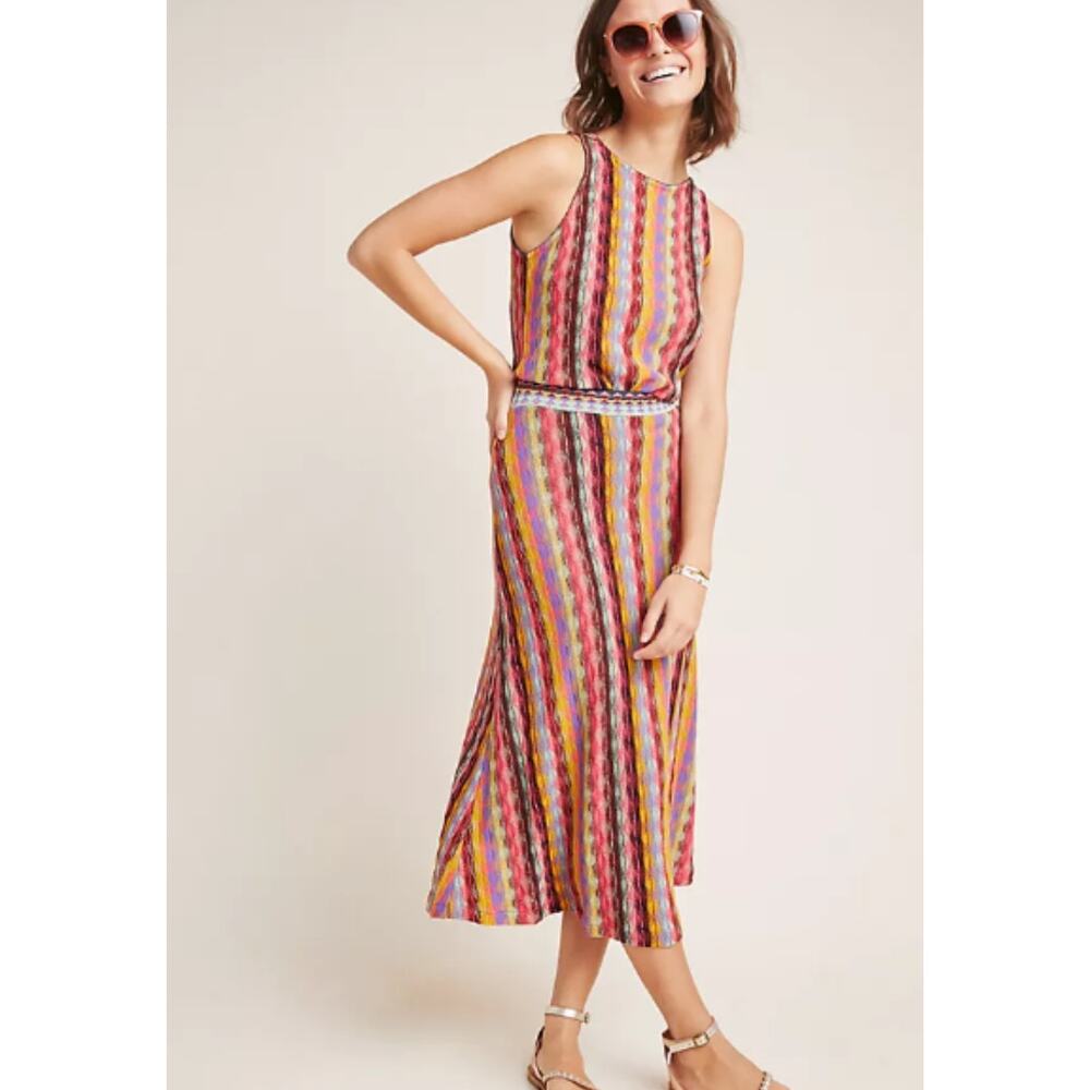 Aldomartins Anthropologie Women's Marbella Knit Tank Top M Nouveau Stripe - Picture 3 of 10